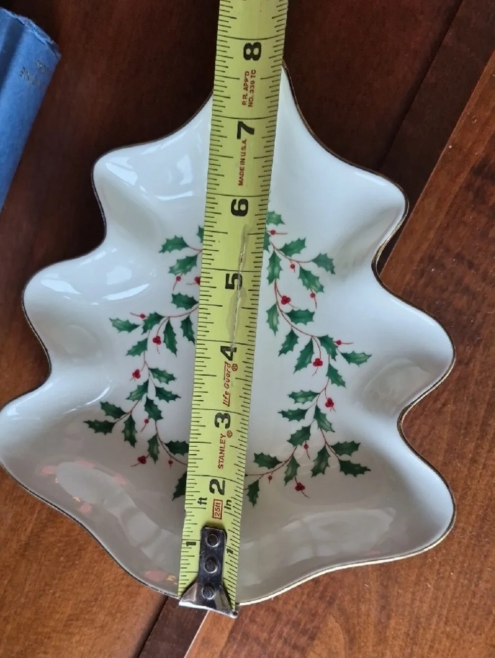 Lenox Holiday Holly Tree Candy Dish